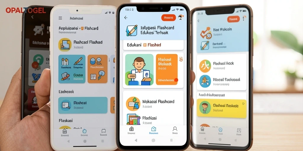 Antarmuka aplikasi Flashcard OPALTOGEL yang interaktif dan menarik.