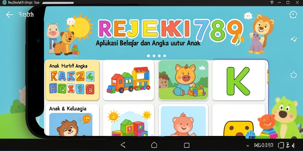 Antarmuka aplikasi REJEKI789 yang interaktif dan edukatif.